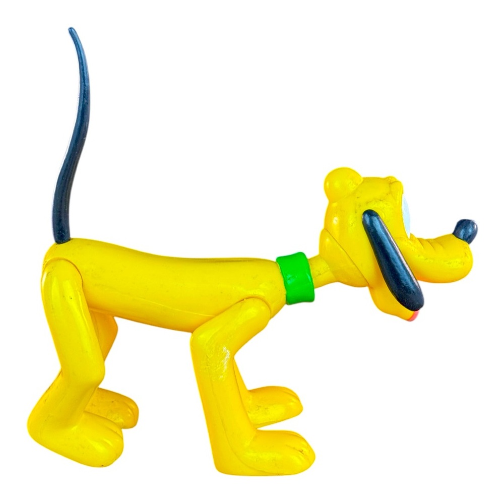 Vintage Disney Store Pluto Figurine Disney Collectible Hard Plastic